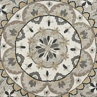 Daisy Dia Floral Hand Tufted Indoor Round Area Rug