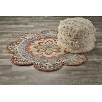Daisy Frey Floral Hand Tufted Indoor Round Area Rug