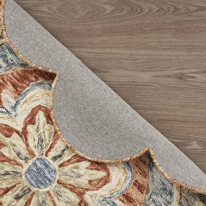 Daisy Frey Floral Hand Tufted Indoor Round Area Rug