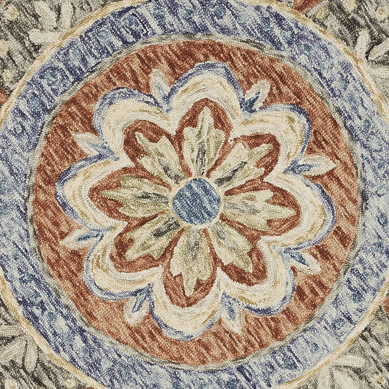 Daisy Frey Floral Hand Tufted Indoor Round Area Rug