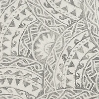 Daisy Den Geometric Hand Tufted Indoor Round Area Rug