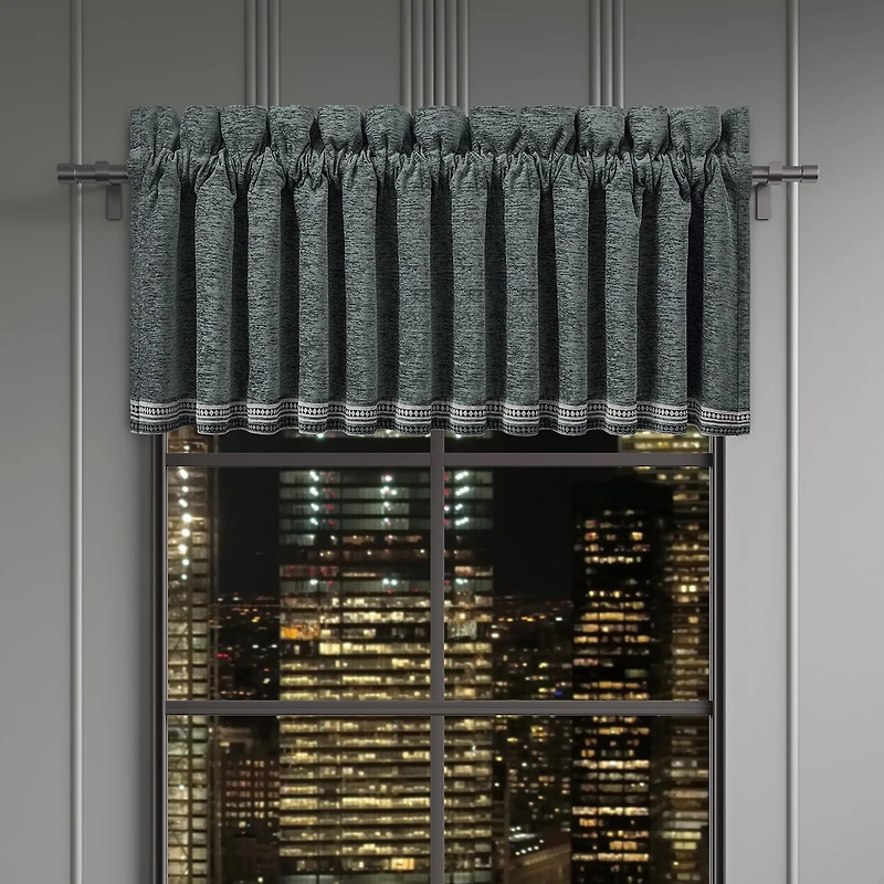 Queen Street Prairie Rod Pocket Tailored Valance