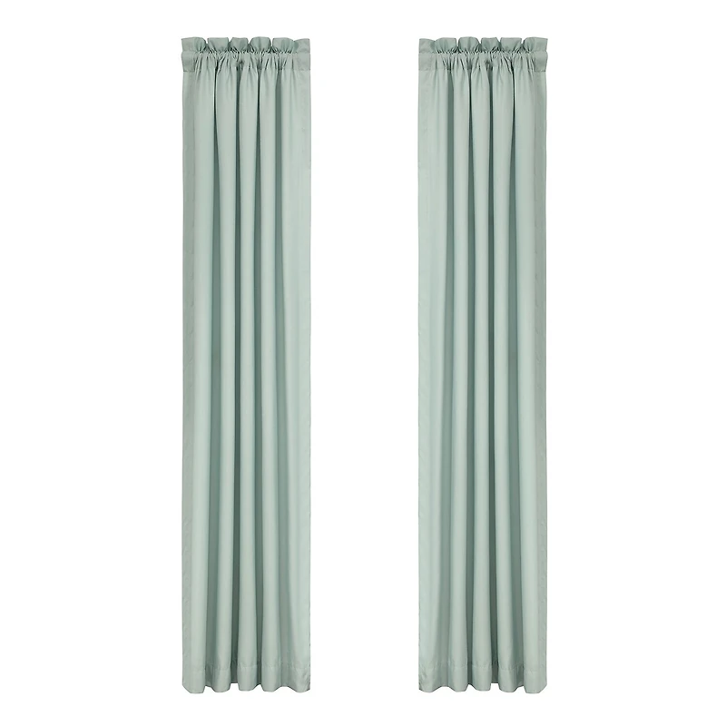 Royal Court Spring Social Rod Pocket Room Darkening Set of 2 Curtain Panel