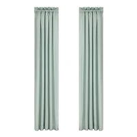 Royal Court Spring Social Rod Pocket Room Darkening Set of 2 Curtain Panel