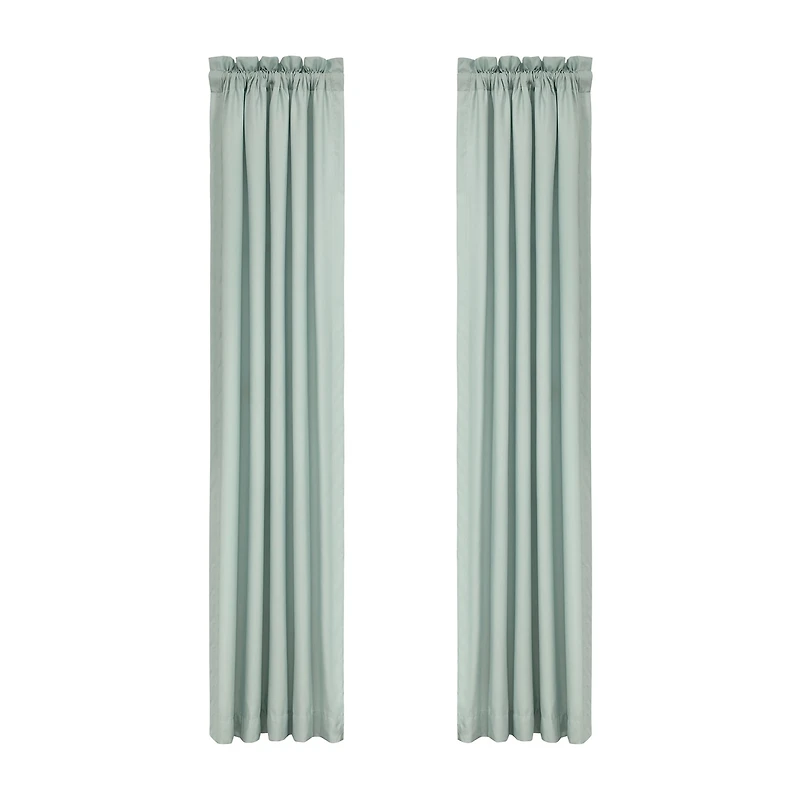 Royal Court Spring Social Rod Pocket Room Darkening Set of 2 Curtain Panel
