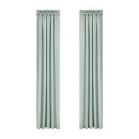 Royal Court Spring Social Rod Pocket Room Darkening Set of 2 Curtain Panel