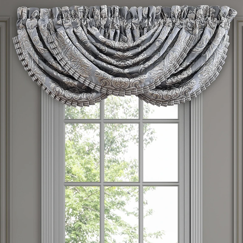 Queen Street Rod Pocket Waterfall Valance