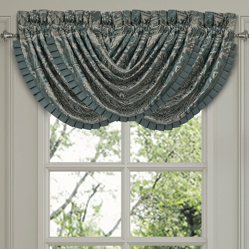 Queen Street Renee Rod Pocket Waterfall Valance