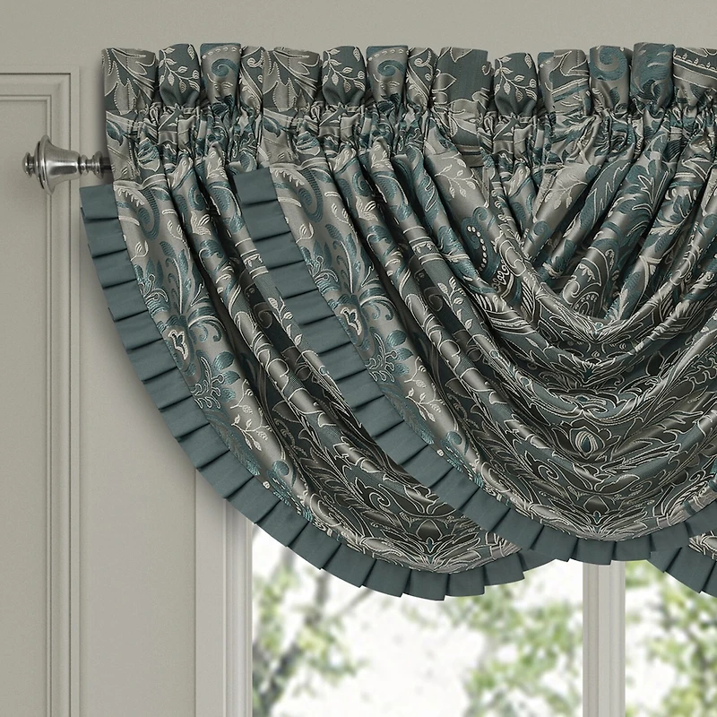 Queen Street Renee Rod Pocket Waterfall Valance