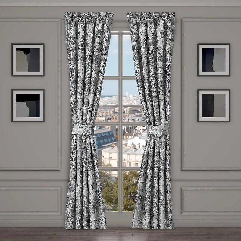 Royal Court Lisbon Rod Pocket Room Darkening Set of 2 Curtain Panel