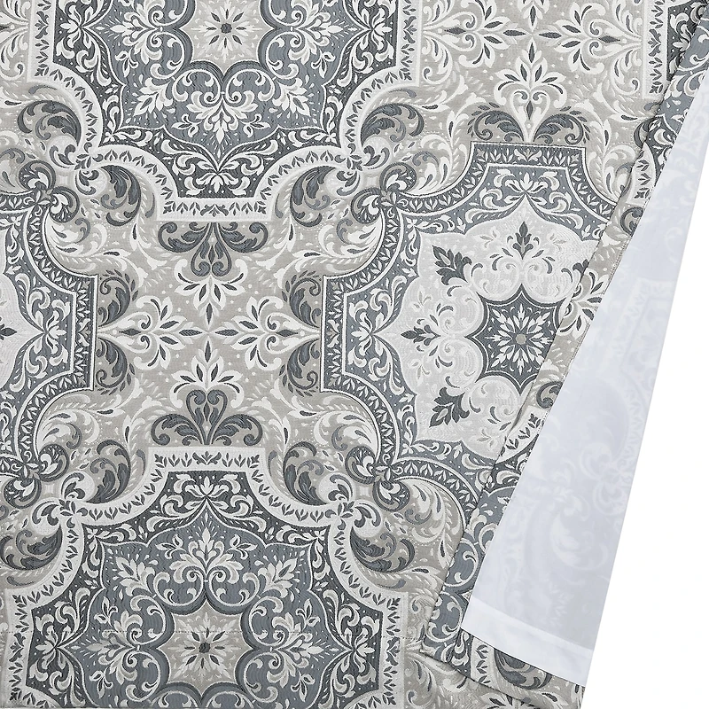 Royal Court Lisbon Rod Pocket Room Darkening Set of 2 Curtain Panel