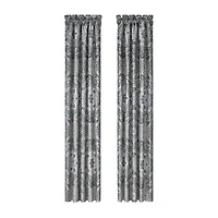 Royal Court Lisbon Rod Pocket Room Darkening Set of 2 Curtain Panel