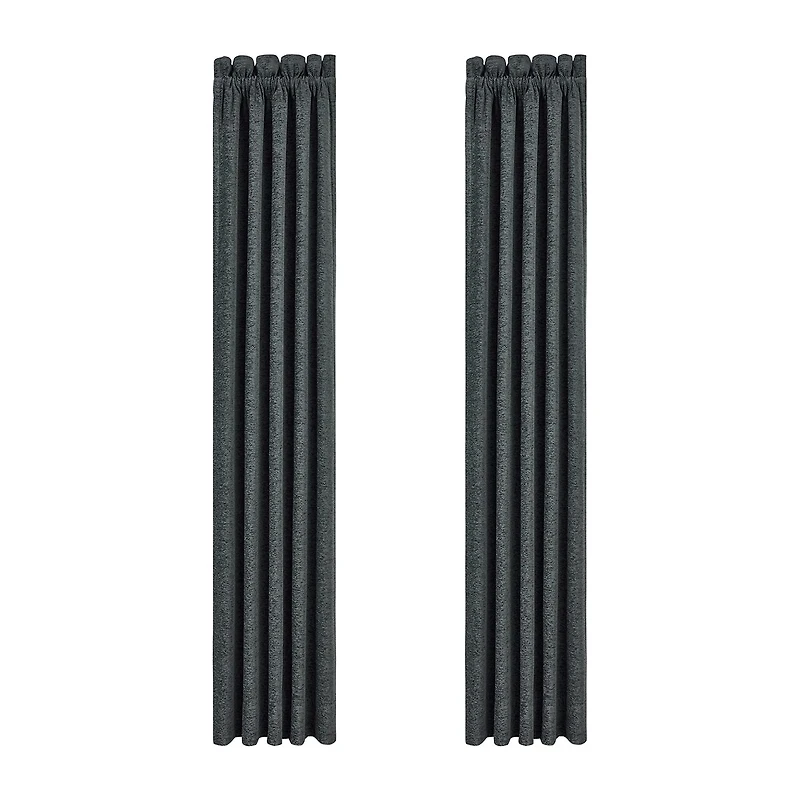 Queen Street Prairie Rod Pocket Room Darkening Set of 2 Curtain Panel
