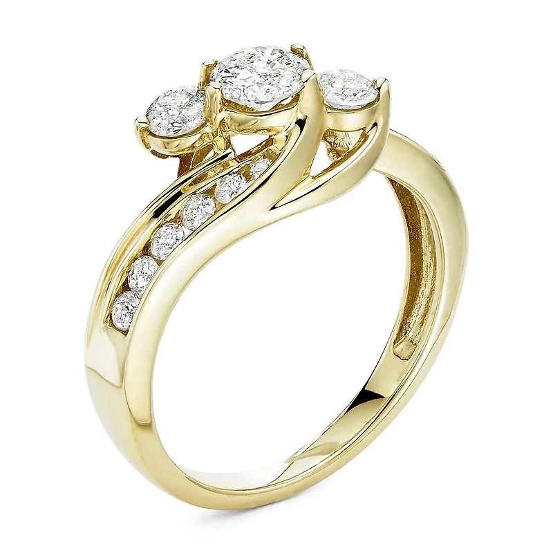 Love Lives Forever™ 1 CT.T.W. Natural Diamond 10K Yellow Gold Ring