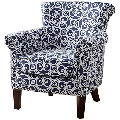 Madison Park Miri Navy Accent Chair