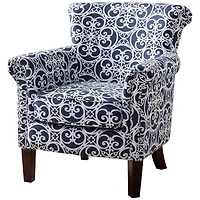 Madison Park Miri Navy Accent Chair