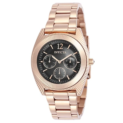 Invicta Angel Womens Rose Goldtone Stainless Steel Bracelet Watch
