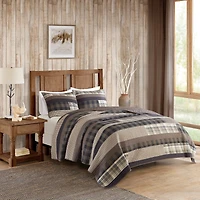 Woolrich Winter Plains 100% Cotton Oversized Quilt Mini Set