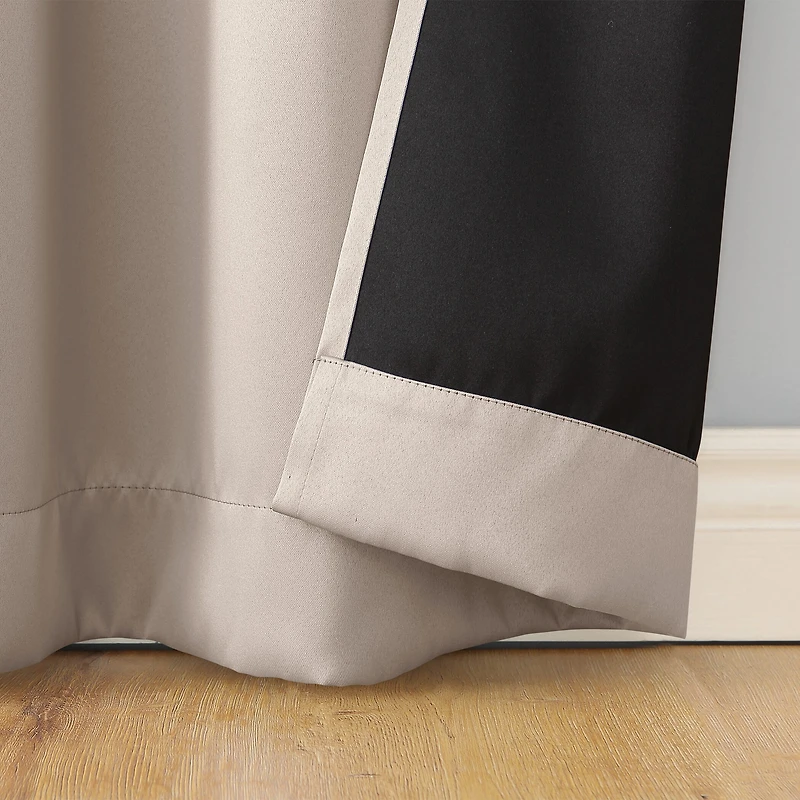 Sun Zero Oslo Rod Pocket Energy Saving 100% Blackout Single Curtain Panel