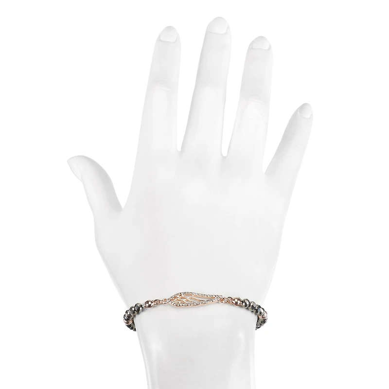 Bijoux Bar Delicates Angel Wing Womens Stretch Bracelet