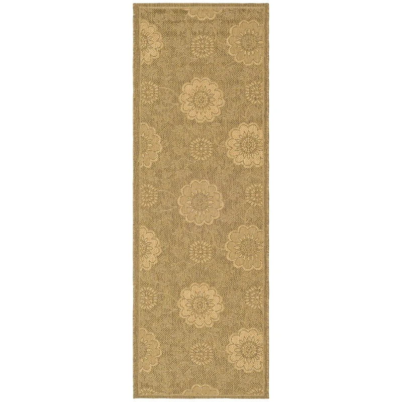 Safavieh Courtyard Collection Crystal Oriental Indoor/Outdoor Runner Rug