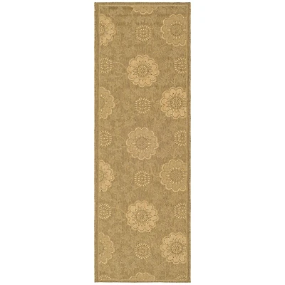 Safavieh Courtyard Collection Crystal Oriental Indoor/Outdoor Runner Rug