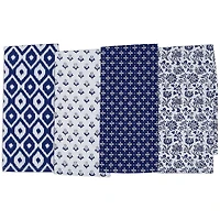 Design Imports Blue Market 4-pc. Dish Towel Set