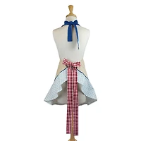 Design Imports Red Rooster Ruffle Apron