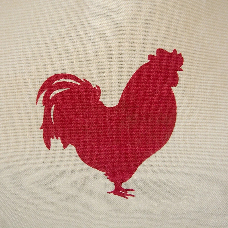 Design Imports Red Rooster Ruffle Apron