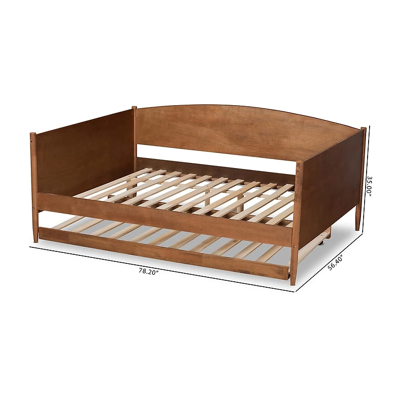 Veles Wooden Daybed with Trundle - Frame Only