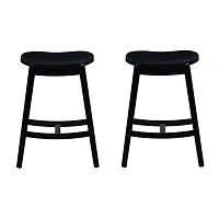 Linon Crofton 1 Pair Counter Height Bar Stool