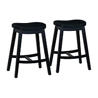 Linon Crofton 1 Pair Counter Height Bar Stool