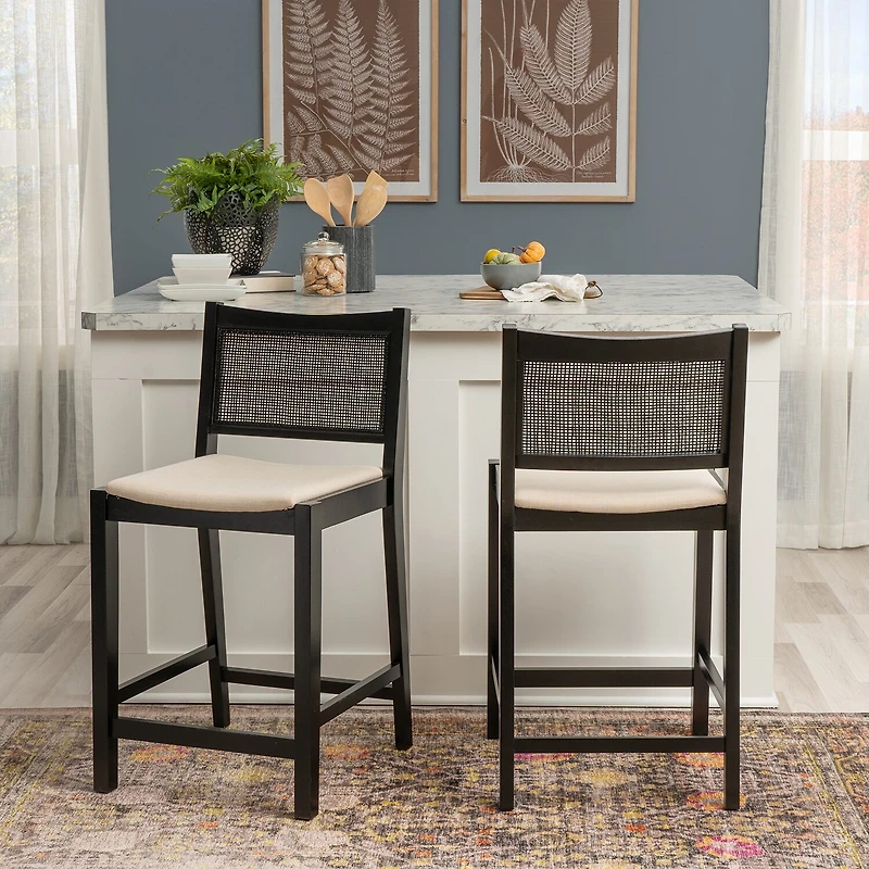 Linon Beymer 1 Pair Counter Height Bar Stool