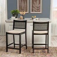 Linon Beymer 1 Pair Counter Height Bar Stool