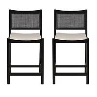 Linon Beymer 1 Pair Counter Height Bar Stool