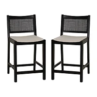 Linon Beymer 1 Pair Counter Height Bar Stool