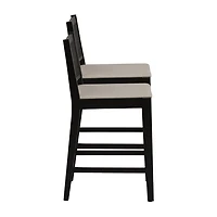 Linon Beymer 1 Pair Counter Height Bar Stool