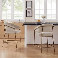 Linon Kinneloa 1 Pair Counter Height Bar Stool