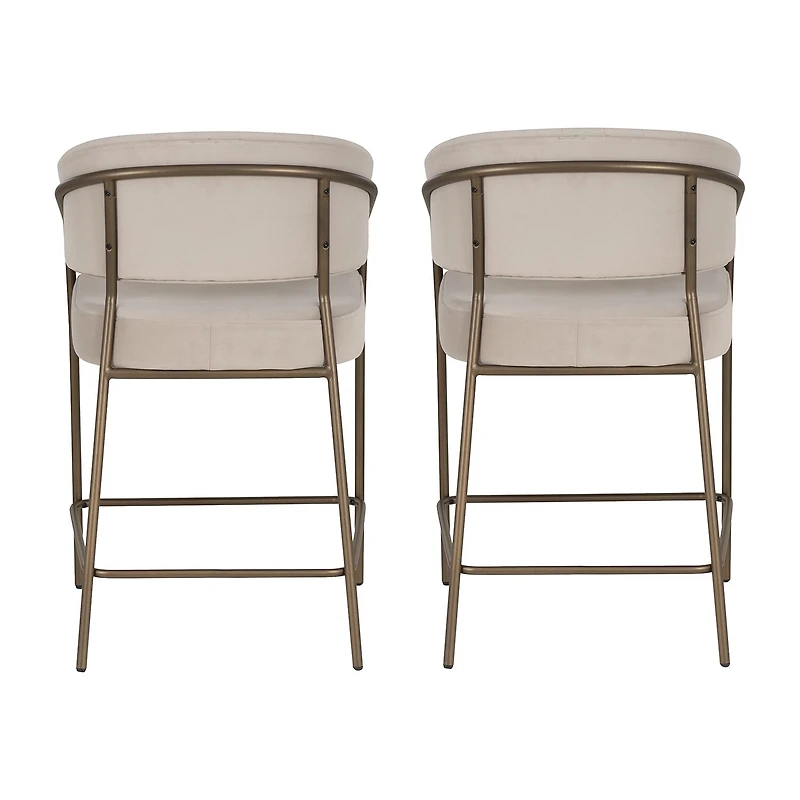Linon Kinneloa 1 Pair Counter Height Bar Stool