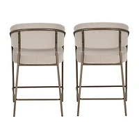 Linon Kinneloa 1 Pair Counter Height Bar Stool