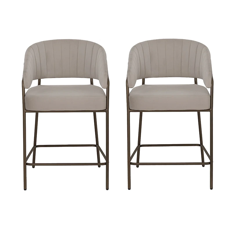 Linon Kinneloa 1 Pair Counter Height Bar Stool