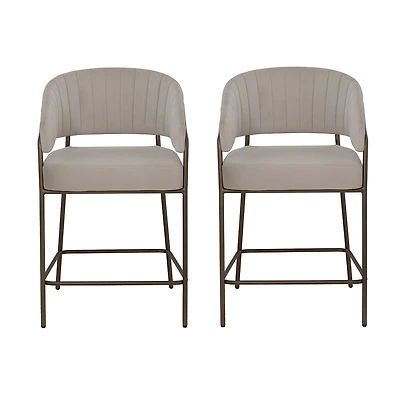 Linon Kinneloa 1 Pair Counter Height Bar Stool