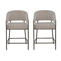 Linon Kinneloa 1 Pair Counter Height Bar Stool