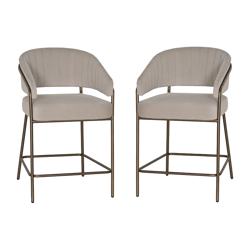 Linon Kinneloa 1 Pair Counter Height Bar Stool