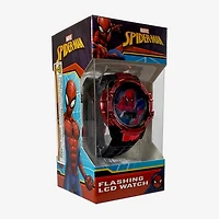 Spiderman Boys Black Strap Watch Spd7029jc