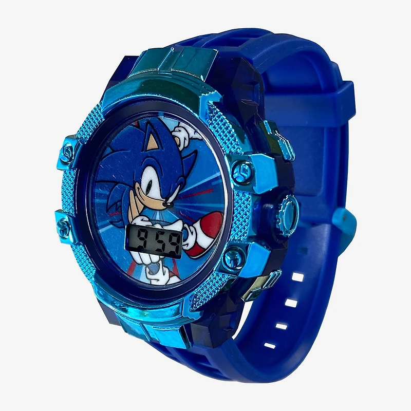 Sonic the Hedgehog Boys Blue Strap Watch Snc4415mjc