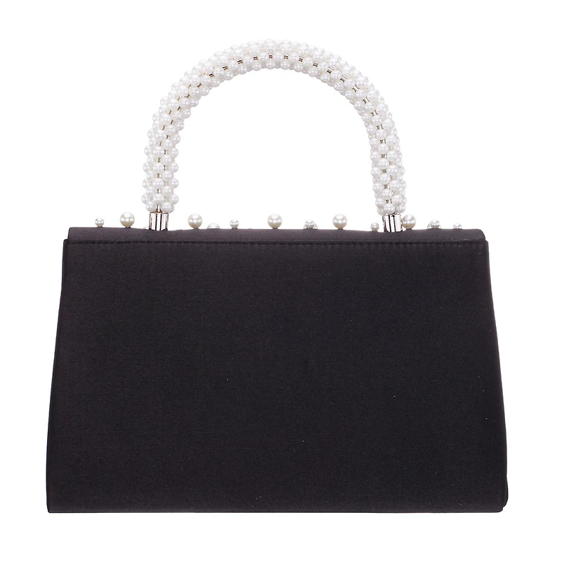 N By Nina Pearl Flap Satchel Evening Bag