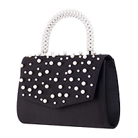 N By Nina Pearl Flap Satchel Evening Bag