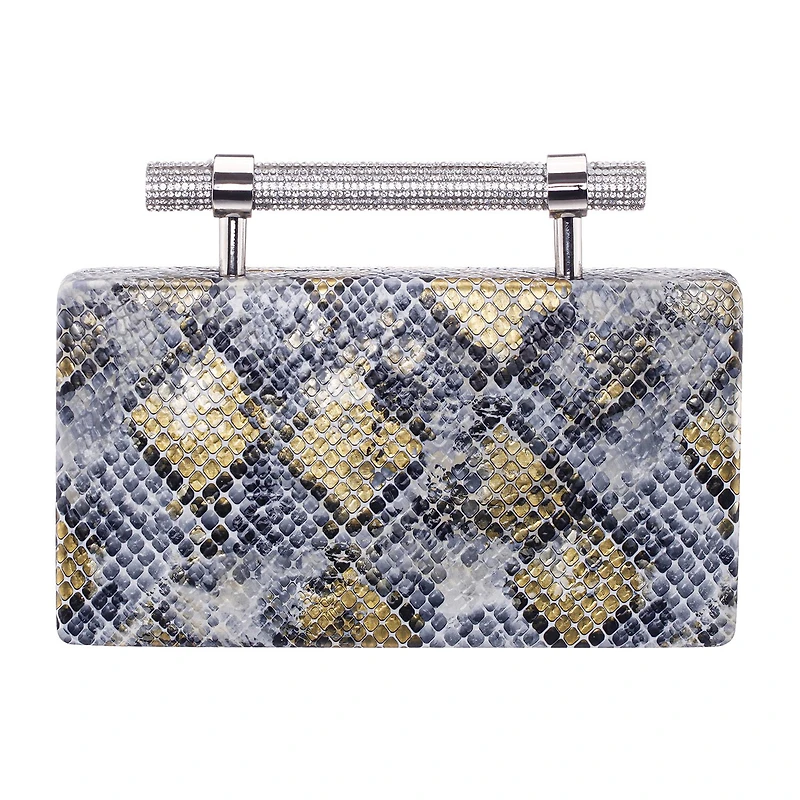 N By Nina Snake Minaudiere Evening Bag