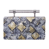 N By Nina Snake Minaudiere Evening Bag